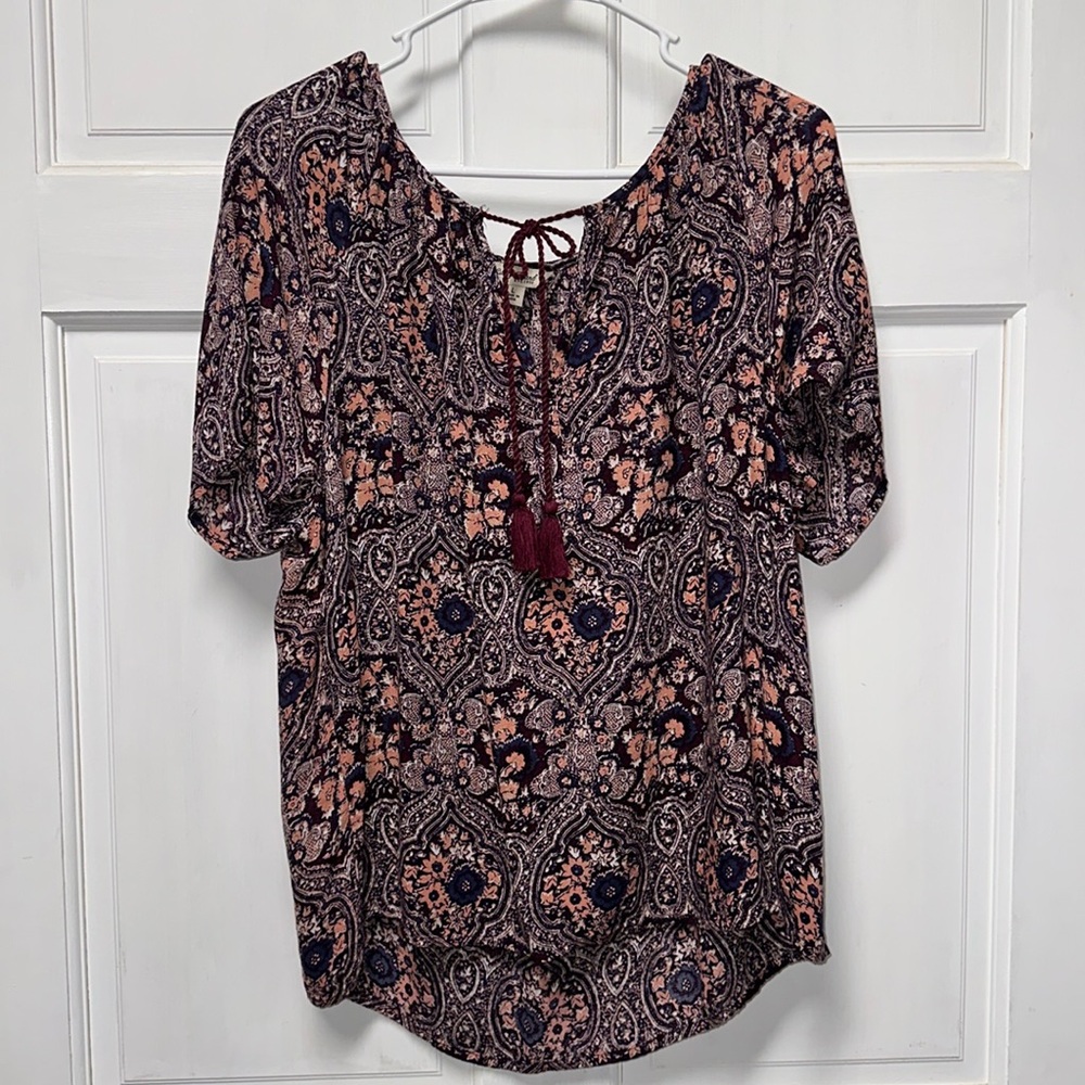 Lucky brand, blouse size large S/S